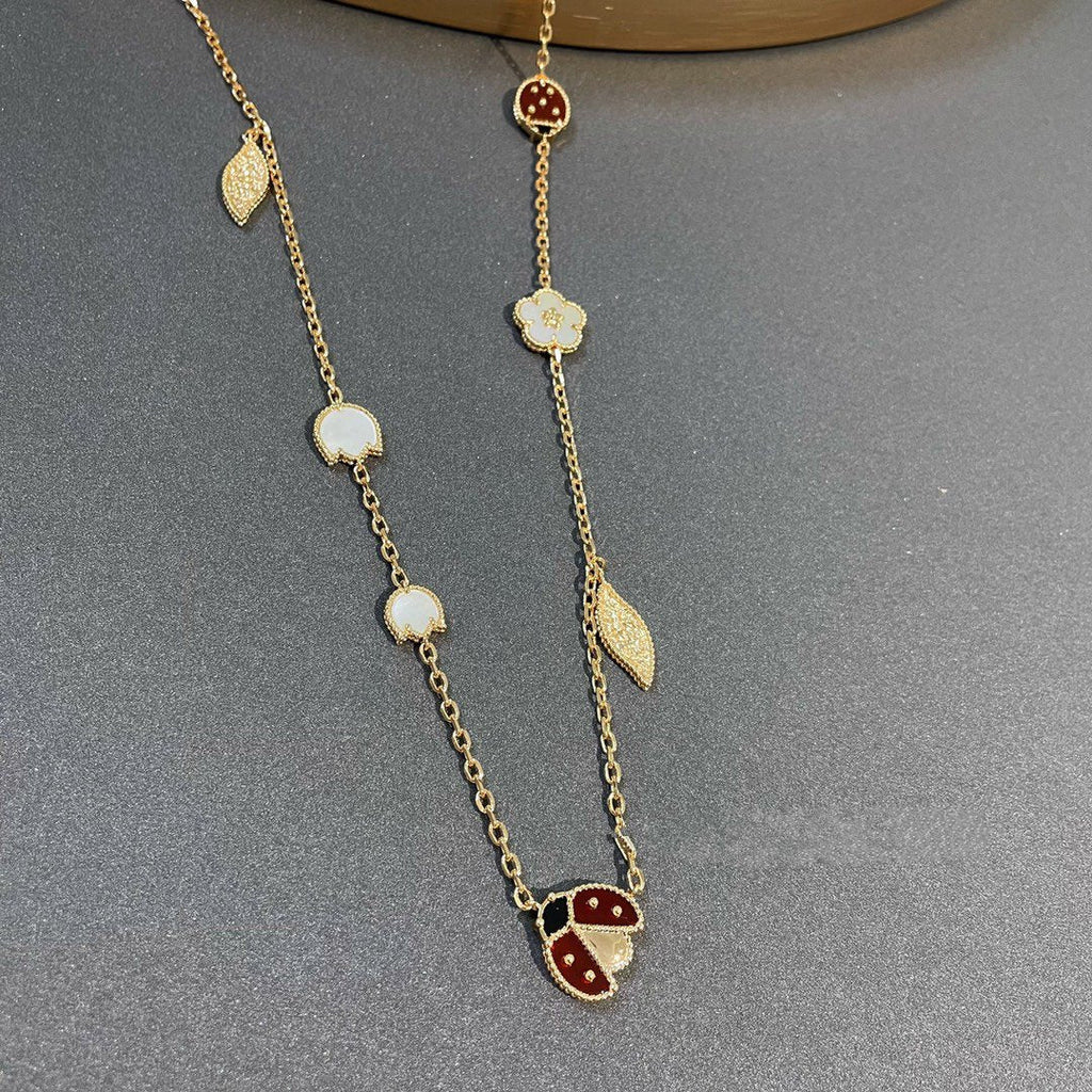 ??Loco?¡¥LUCKY SPRING 15 MOTIFS GOLD NECKLACE