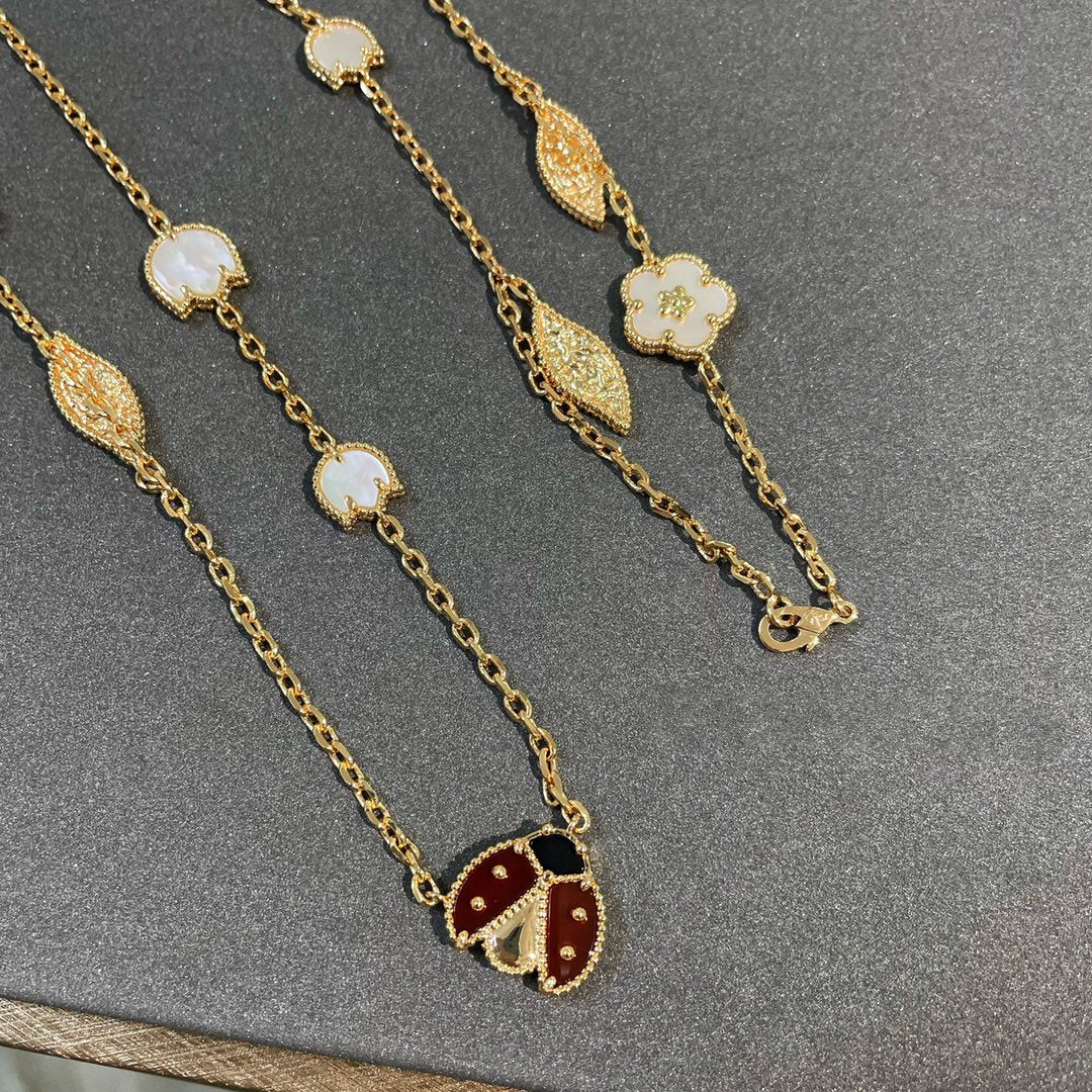 ??Loco?¡¥LUCKY SPRING 15 MOTIFS GOLD NECKLACE