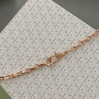 [moco jewelrys] GLÜCKSFRÜHLINGS-15-MOTIV-ROSÉGOLD-KETTE
