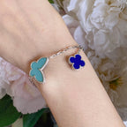 ??Loco?¡¥LUCKY SPRING SILVER BRACELET 4 MOTIF