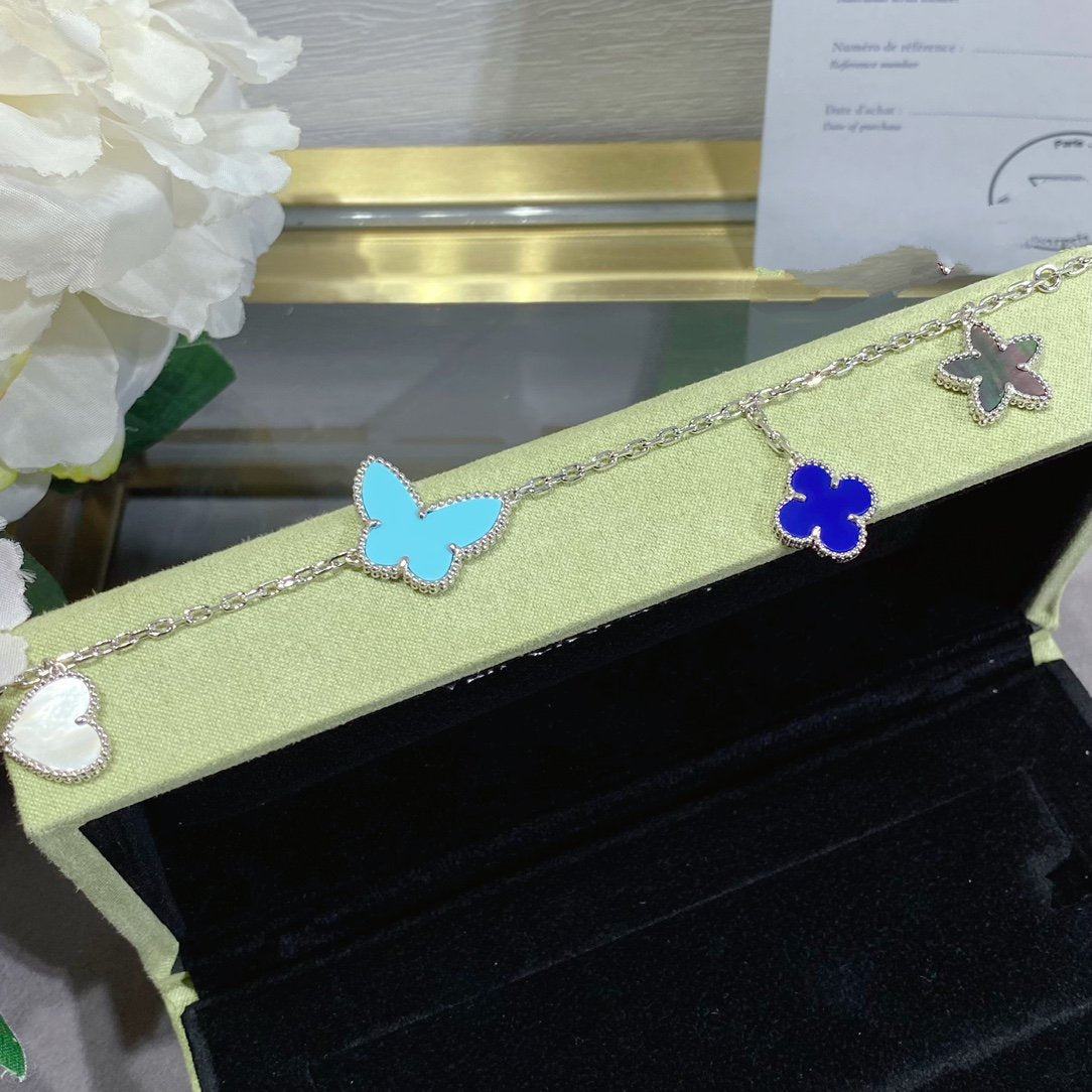??Loco?¡¥LUCKY SPRING SILVER BRACELET 4 MOTIF