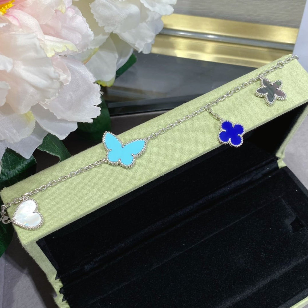 ??Loco?¡¥LUCKY SPRING SILVER BRACELET 4 MOTIF