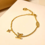 ??Loco?¡¥LOGO STAR MOTIF GOLD BRACELET