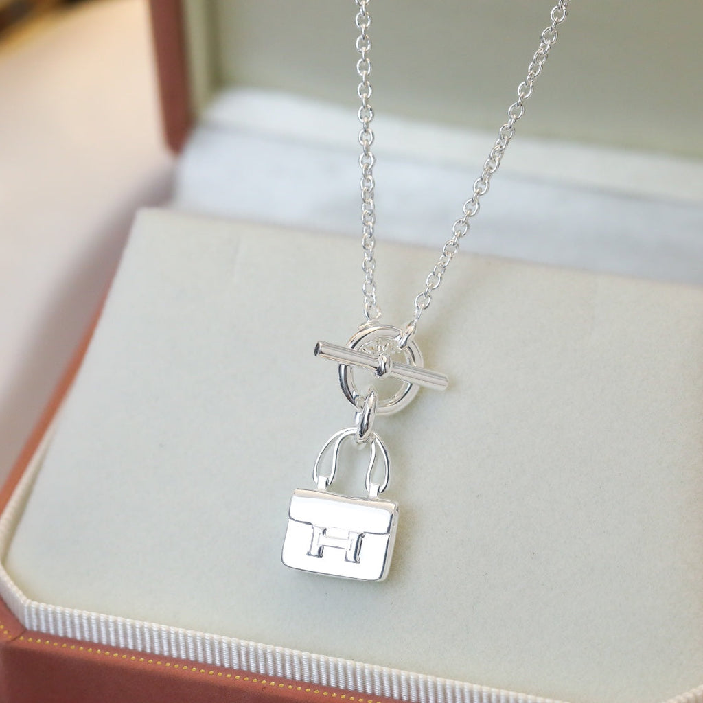 ??Loco?¡¥POP H PEDANT SILVER NECKLACE