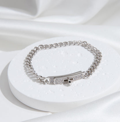 [moco jewelrys]KELLY KETTENARMBAND AUS SILBER UND DIAMANTEN