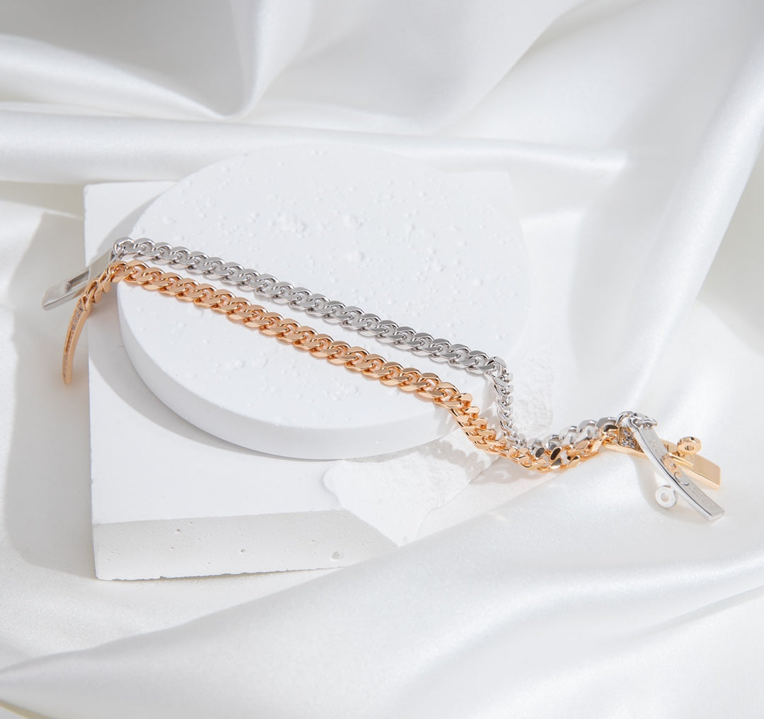 [moco jewelrys]KELLY KETTENARMBAND AUS SILBER UND DIAMANTEN