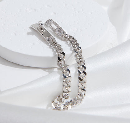 [moco jewelrys]KELLY KETTENARMBAND AUS SILBER UND DIAMANTEN