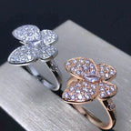 ??Loco?¡¥BUTTERFLY PINK GOLD DIAMOND RING