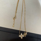 ??Loco?¡¥STAR BLOSSOM NECKLACE PINK GOLD DIAMONDS