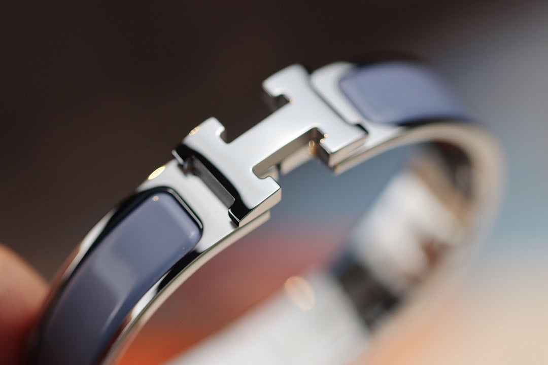 [moco jewelrys]H BRACELET 12MM BLUE GRAY