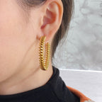 ??Loco?¡¥CLASH LARGE HOOP EARRINGS
