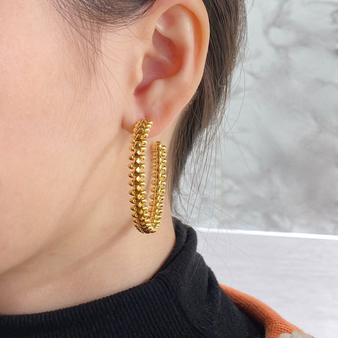 ??Loco?¡¥CLASH LARGE HOOP EARRINGS