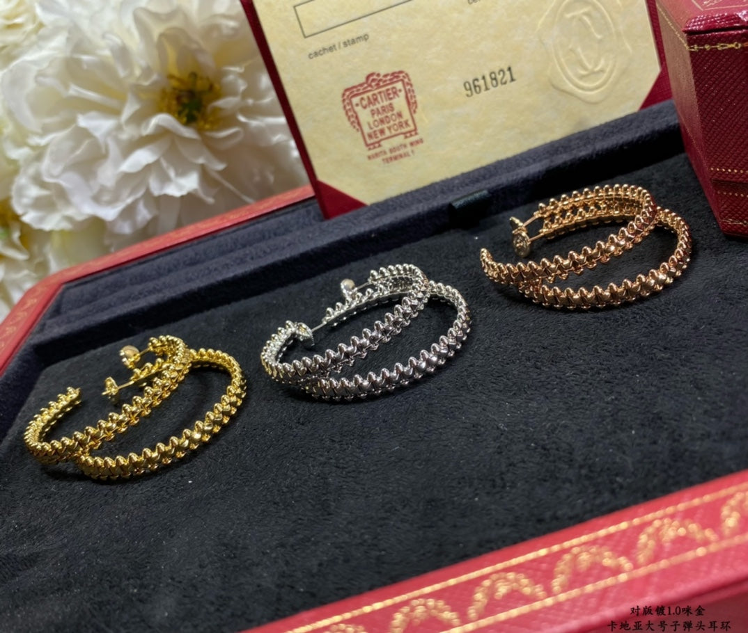 ??Loco?¡¥CLASH LARGE HOOP EARRINGS