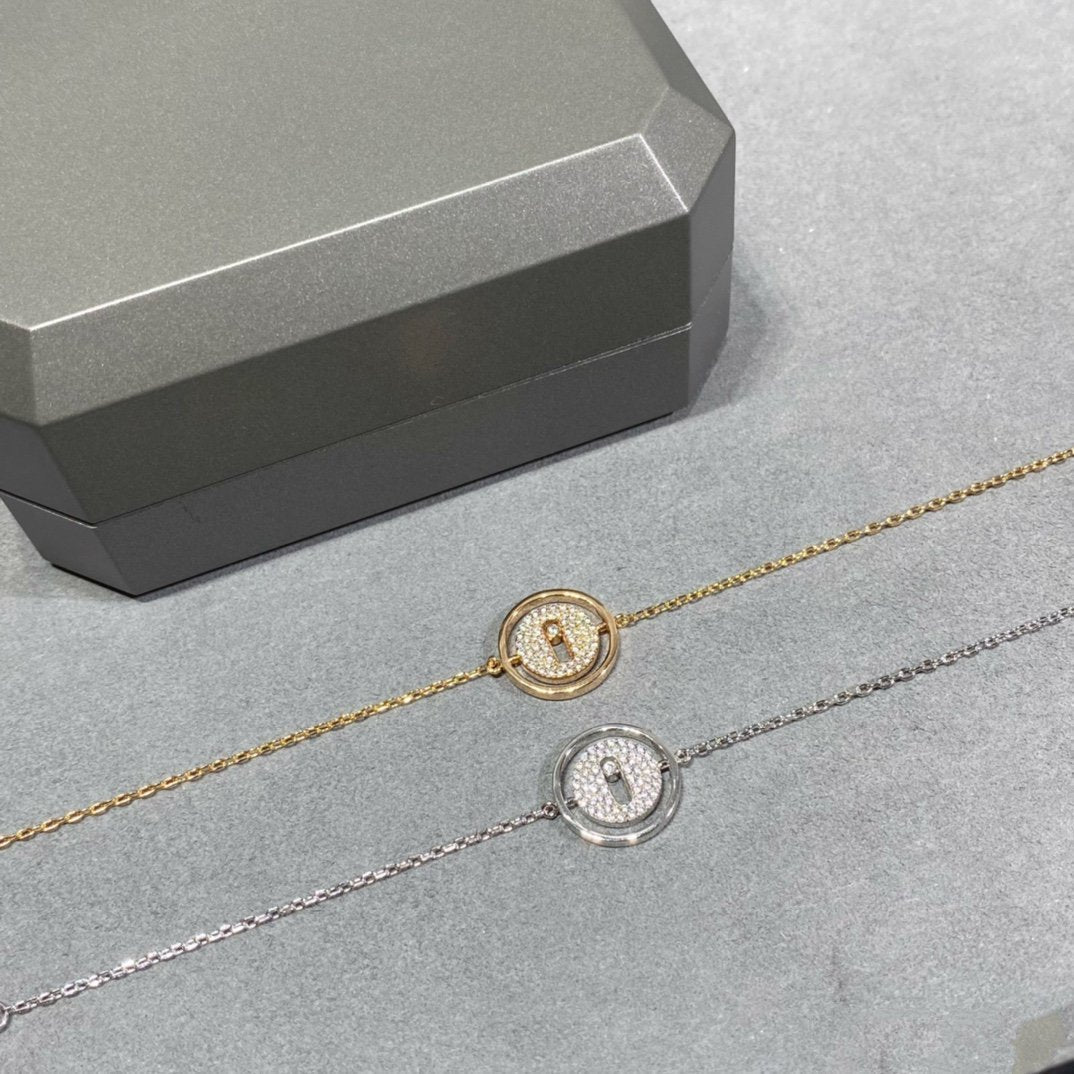 [moco jewelrys]LUCKY MOVE DIAMOND PAVED BRACELET