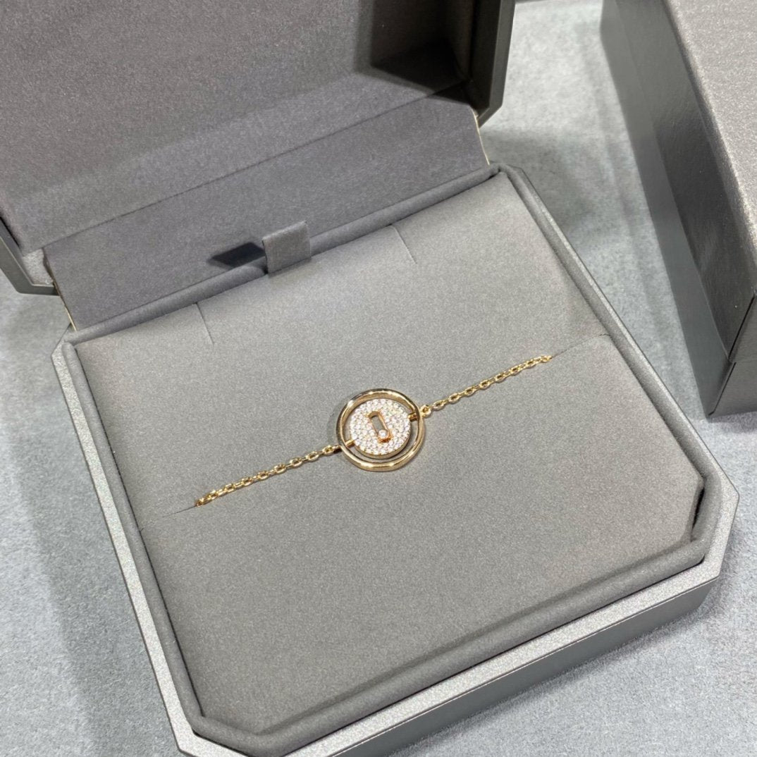 [moco jewelrys]LUCKY MOVE DIAMOND PAVED BRACELET
