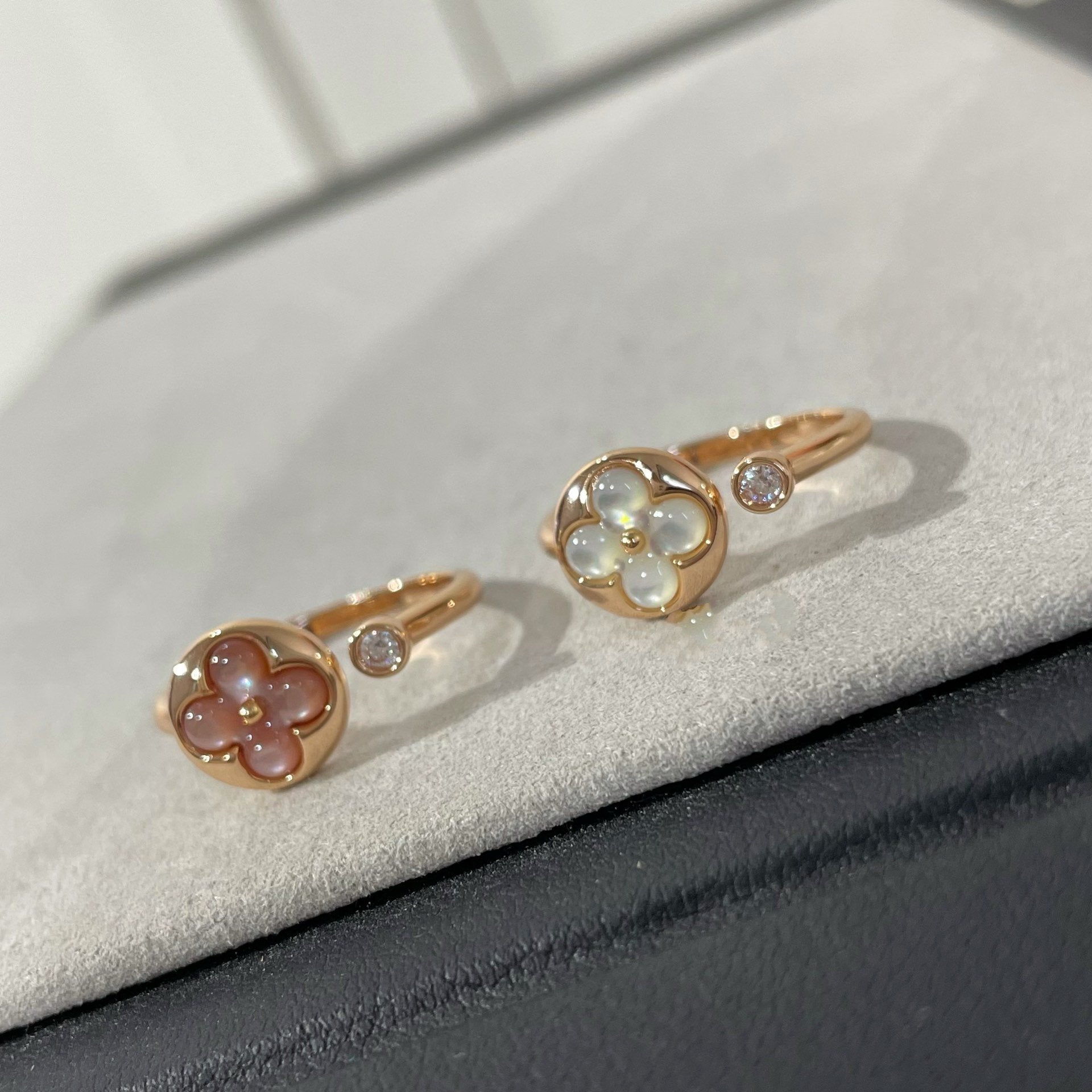 ??Loco?¡¥SUN 1 DIAMOND PINK MOP RING
