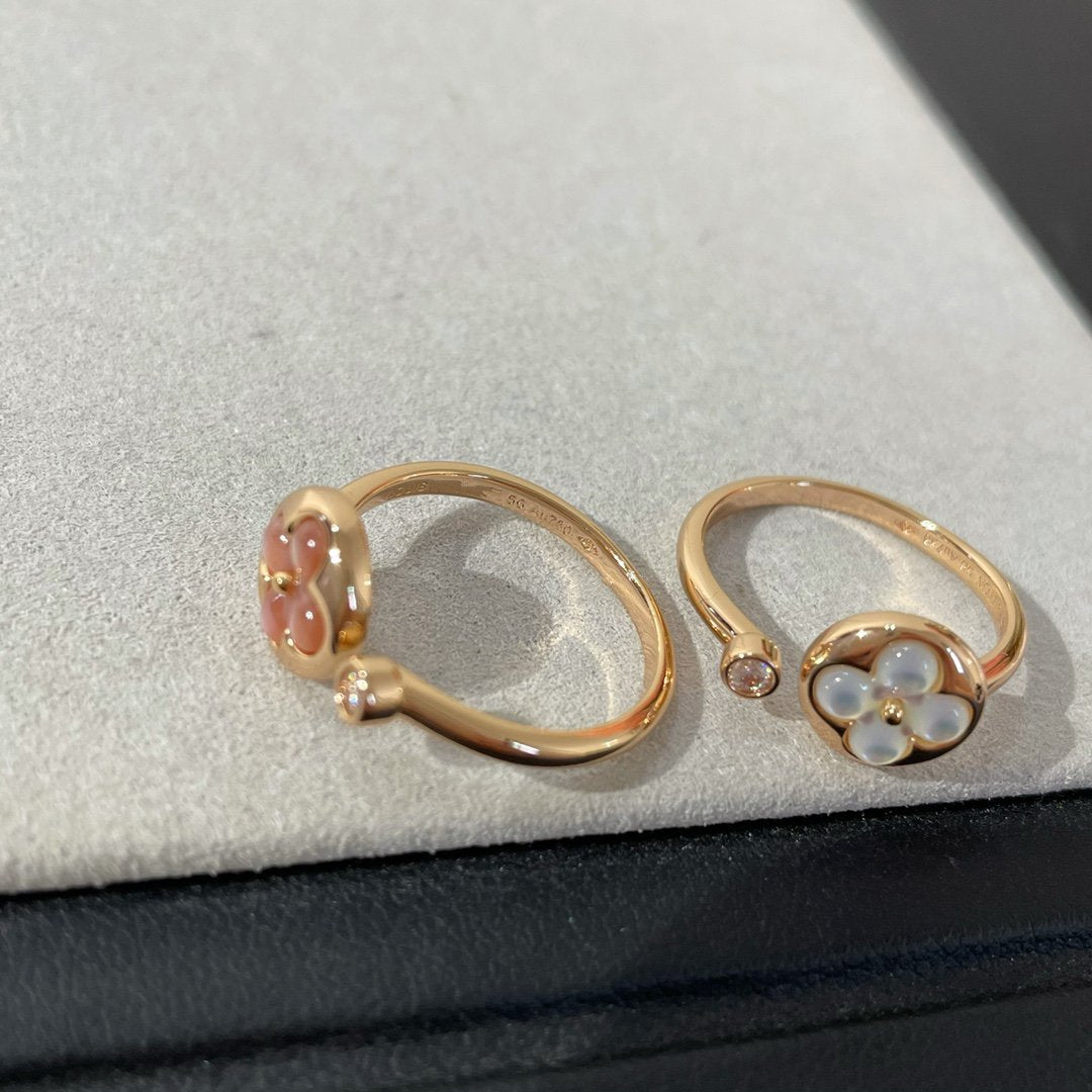 [moco jewelrys]SUN 1 DIAMOND PINK MOP RING