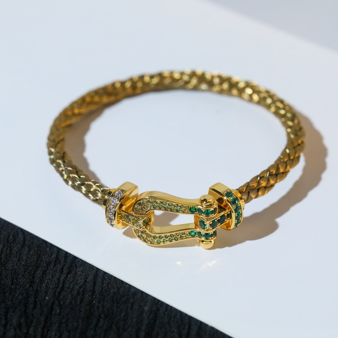 [moco jewelrys] FORCE 10 GOLD GRÜN DIAMANT PAVED