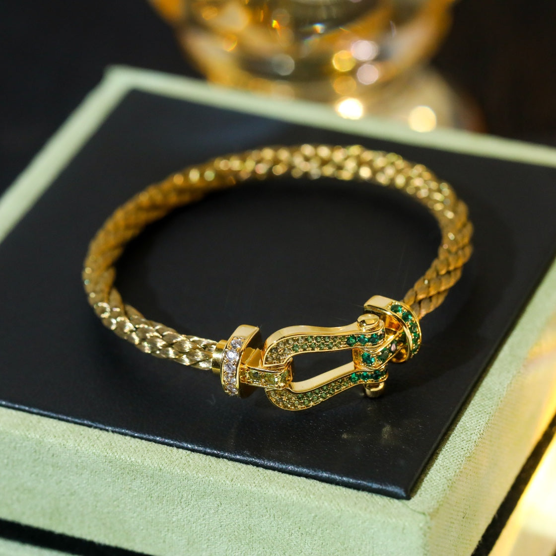 ??Loco?¡¥FORCE 10 GOLD GREEN DIAMOND PAVED