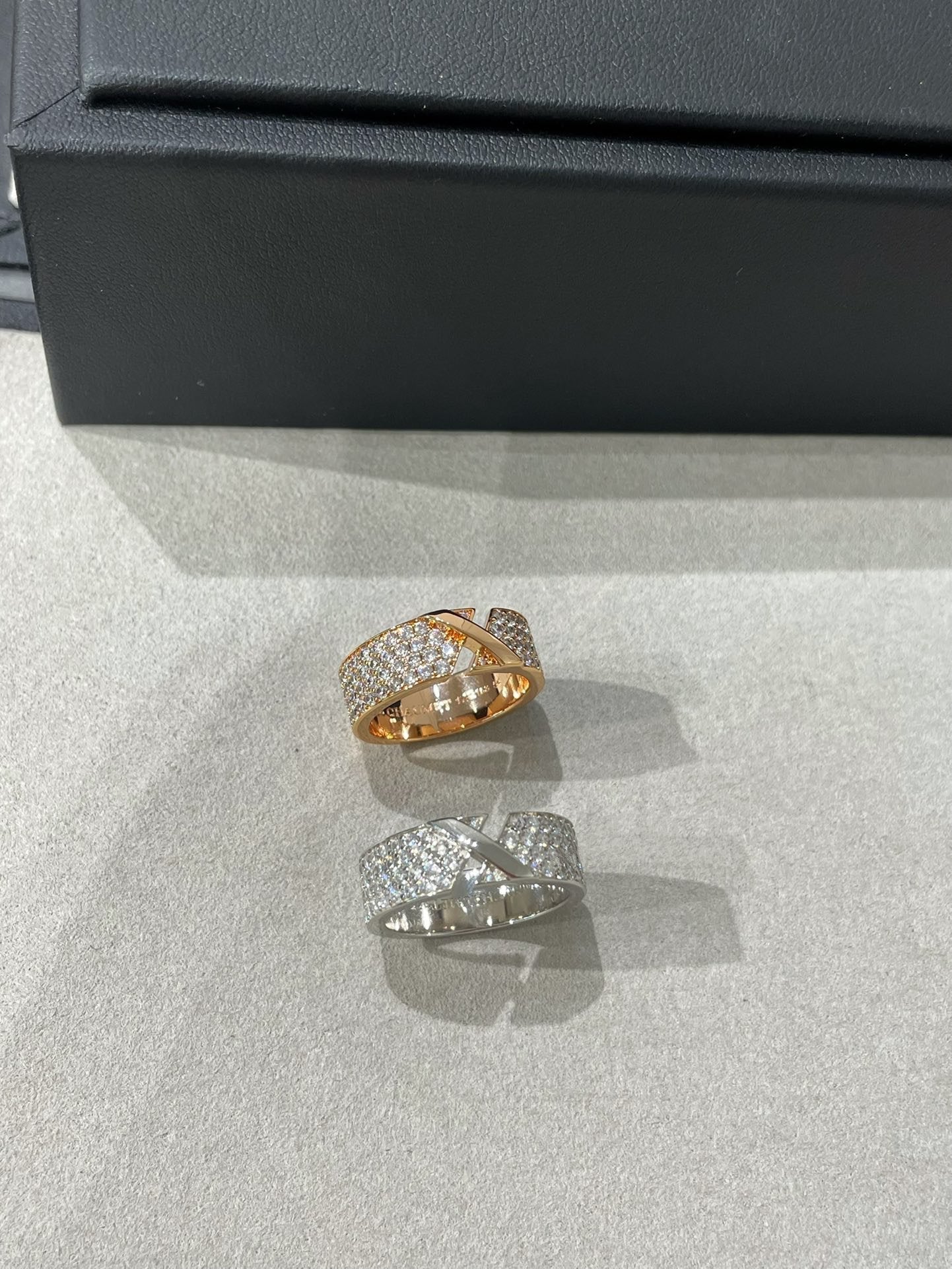 [moco jewelrys]LIENS EVIDENCE DIAMANT-PAVED-RING