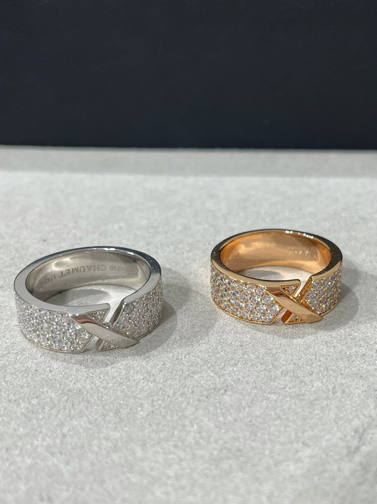 [moco jewelrys]LIENS EVIDENCE DIAMANT-PAVED-RING
