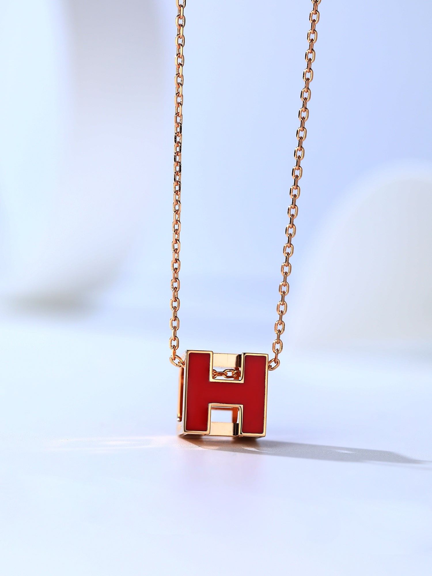 ??Loco?¡¥H CAGE PINK GOLD NECKLACE