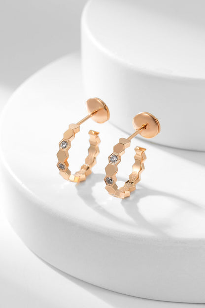 [moco jewellerys]ビーラブ ダイヤモンド フープピアス