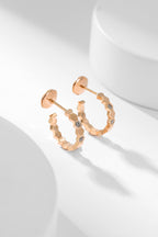 ??Loco?¡¥BEE LOVE DIAMOND HOOP EARRINGS