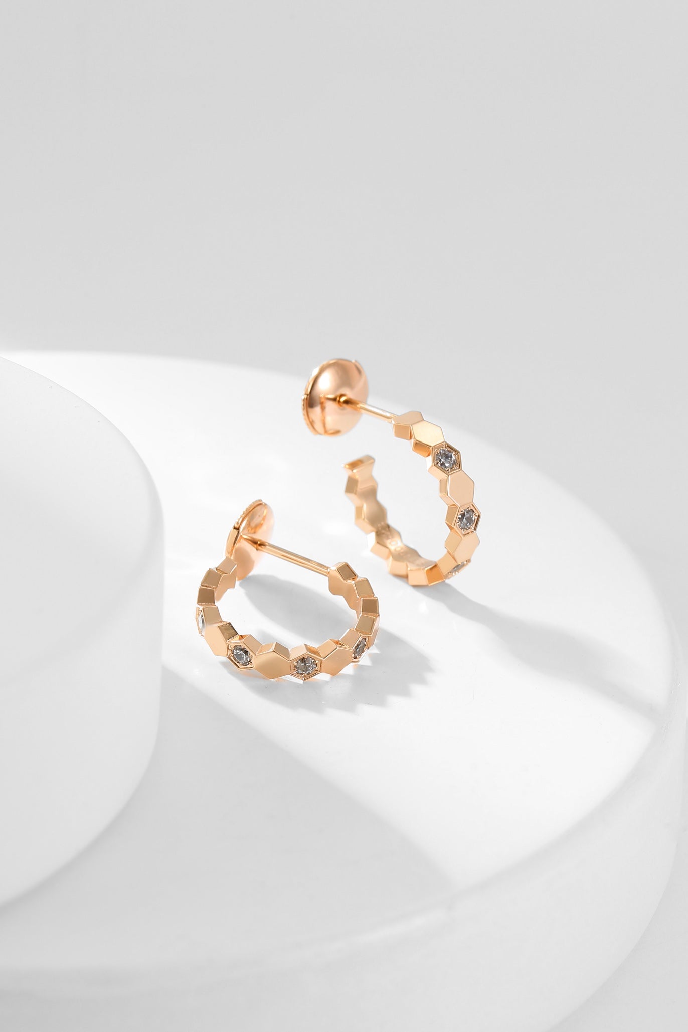 [moco jewellerys]ビーラブ ダイヤモンド フープピアス