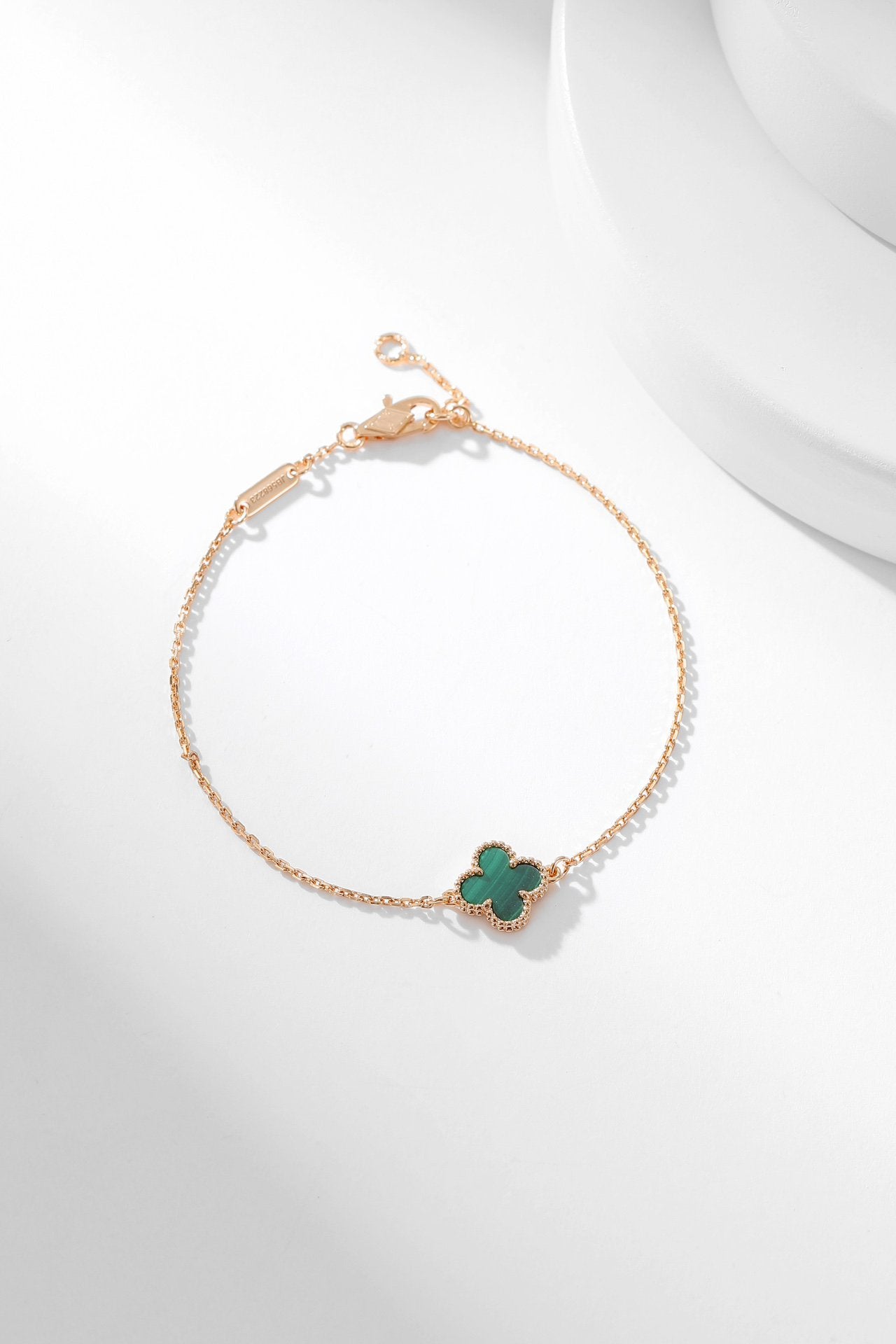 ??Loco?¡¥CLOVER BRACELET MALACHITE 1 MOTIF