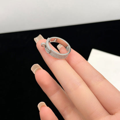 [moco jewelrys]KELLY SILBER-DIAMANTRING
