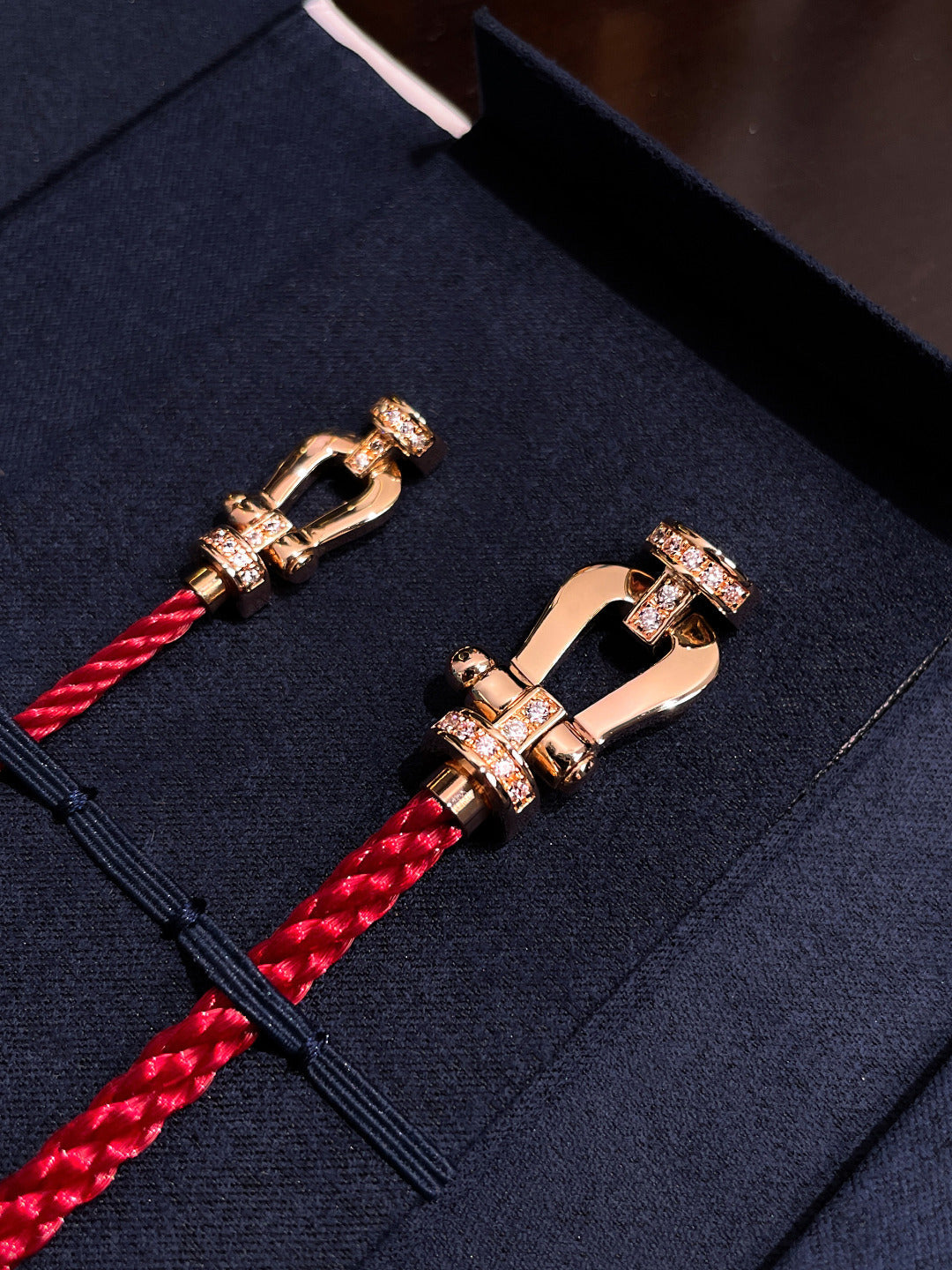 [moco jewelrys]FORCE 10 HALBDIAMANT ROSA GOLD ROTE CORDERI GROSSE UND MITTLERE MODELLE