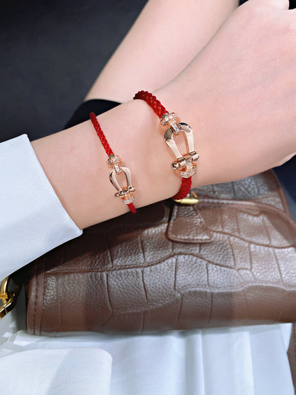 [moco jewelrys]FORCE 10 HALBDIAMANT ROSA GOLD ROTE CORDERI GROSSE UND MITTLERE MODELLE