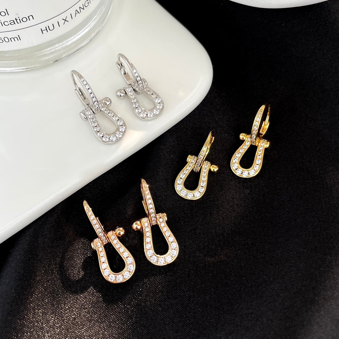 [moco jewelrys] FORCE 10 Ohrhänger mit Volldiamanten, mittleres Modell