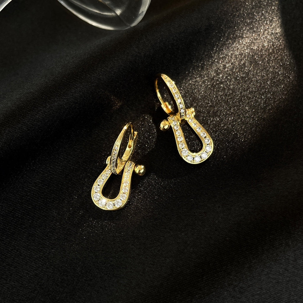 ??Loco?¡¥FORCE 10 FULL DIAMOND DROP EARRINGS MEDIUM MODEL