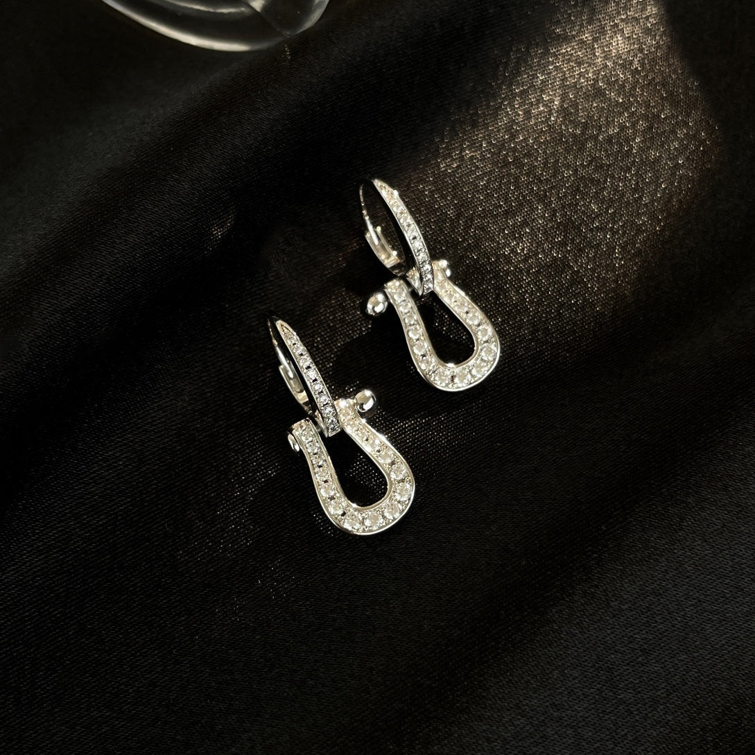 ??Loco?¡¥FORCE 10 FULL DIAMOND DROP EARRINGS MEDIUM MODEL