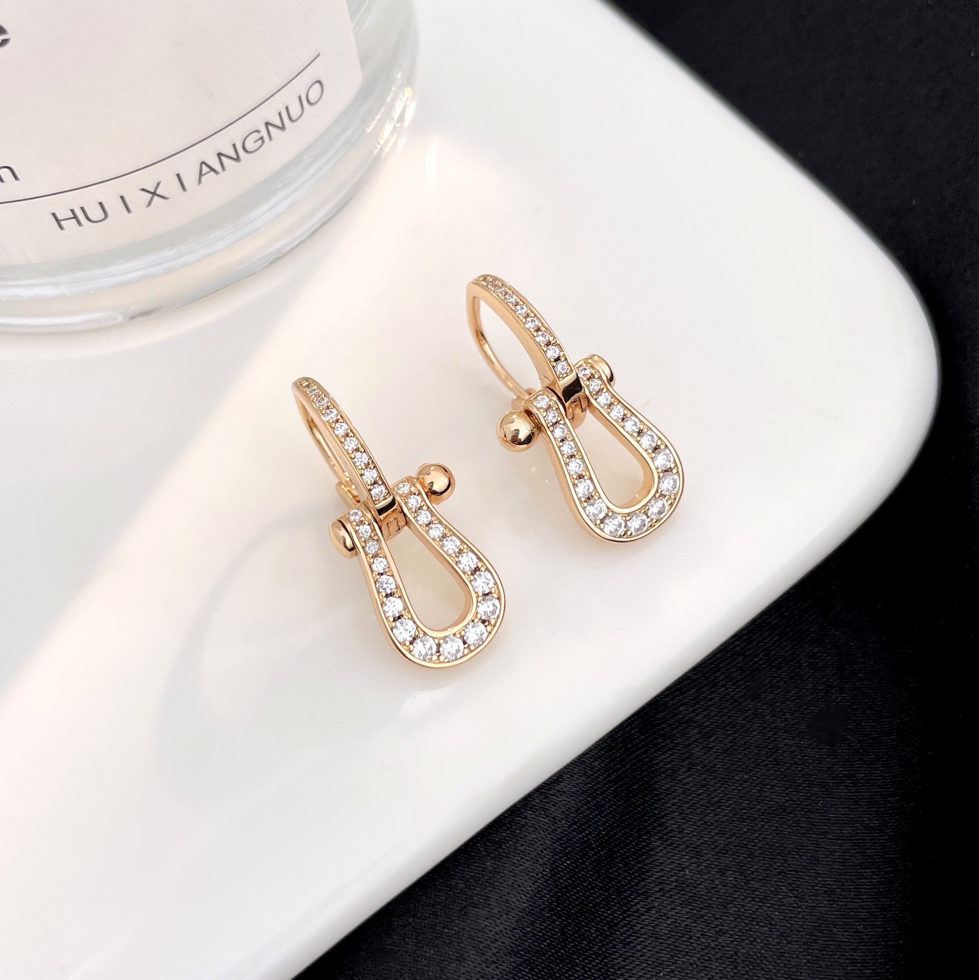 ??Loco?¡¥FORCE 10 FULL DIAMOND DROP EARRINGS MEDIUM MODEL