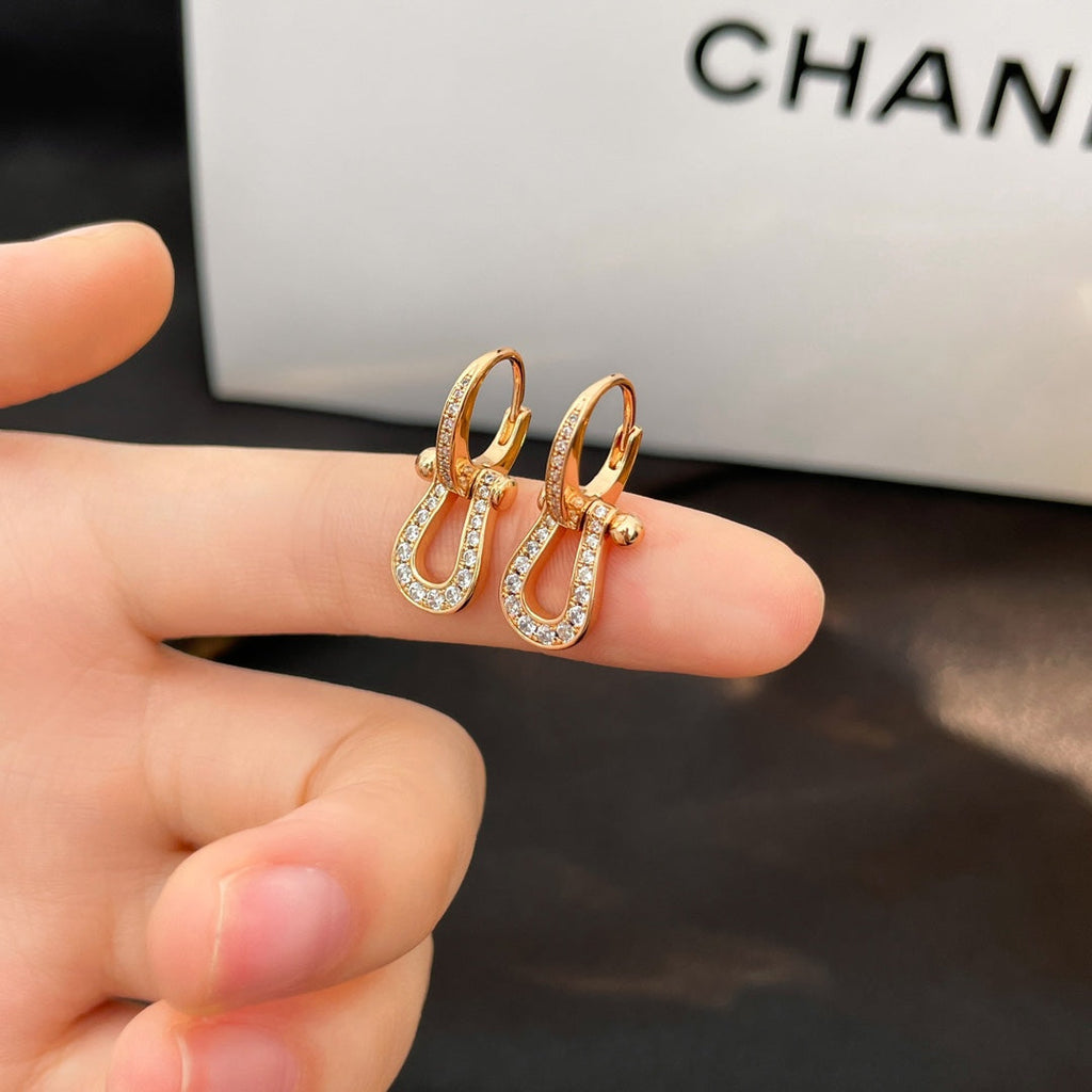 ??Loco?¡¥FORCE 10 FULL DIAMOND DROP EARRINGS MEDIUM MODEL
