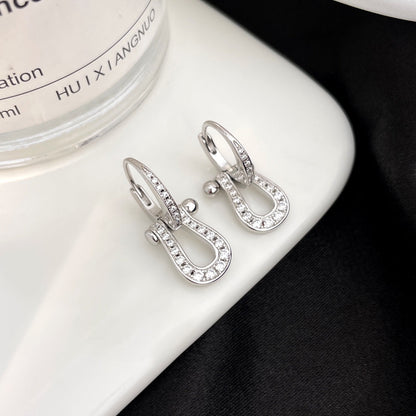 [moco jewelrys] FORCE 10 Ohrhänger mit Volldiamanten, mittleres Modell