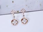 ??Loco?¡¥STAR AND SUN PINK GOLD MOP DROP EARRINGS