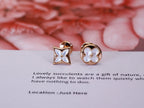 ??Loco?¡¥STAR AND SUN PINK GOLD MOP STUD EARRINGS