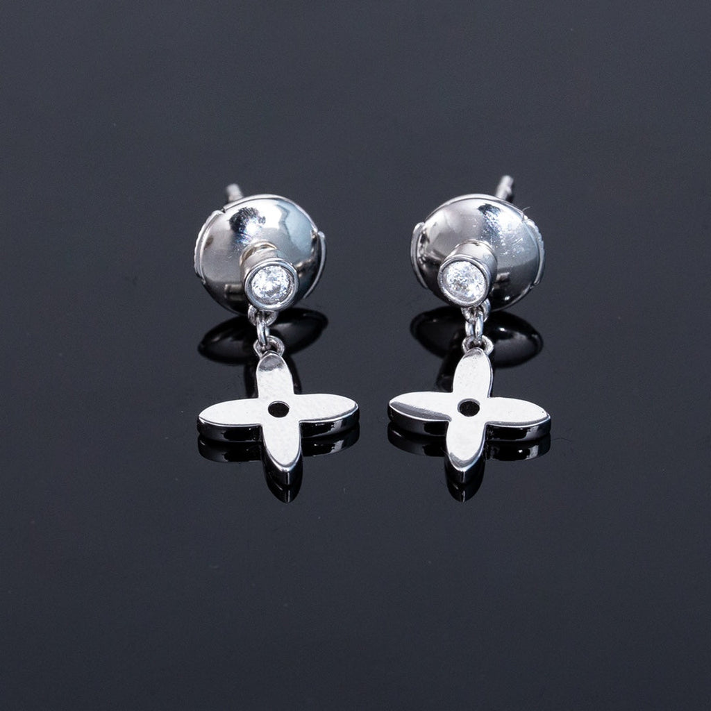 ??Loco?¡¥VIDYLLE SILVER DIAMOND MINI DROP EARRINGS