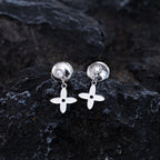 ??Loco?¡¥VIDYLLE SILVER DIAMOND MINI DROP EARRINGS