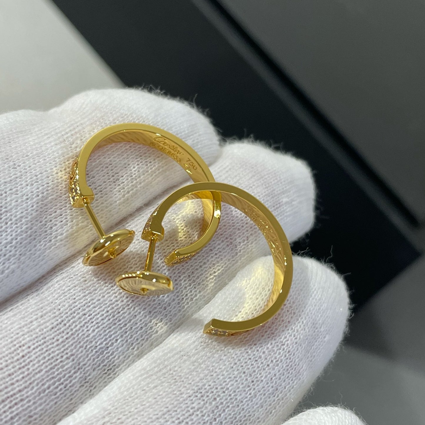 [moco jewelrys]LIEBE DIAMANT-GOLD-CREEP-OHRRINGE