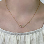 ??Loco?¡¥FORCE 10 DIAMOND PINK GOLD NECKLACE