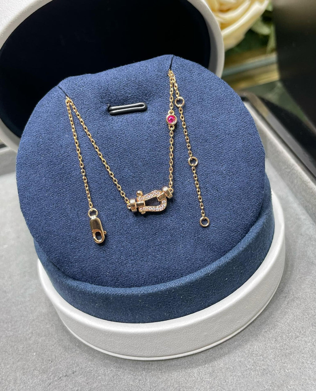 ??Loco?¡¥FORCE 10 DIAMOND PINK GOLD NECKLACE