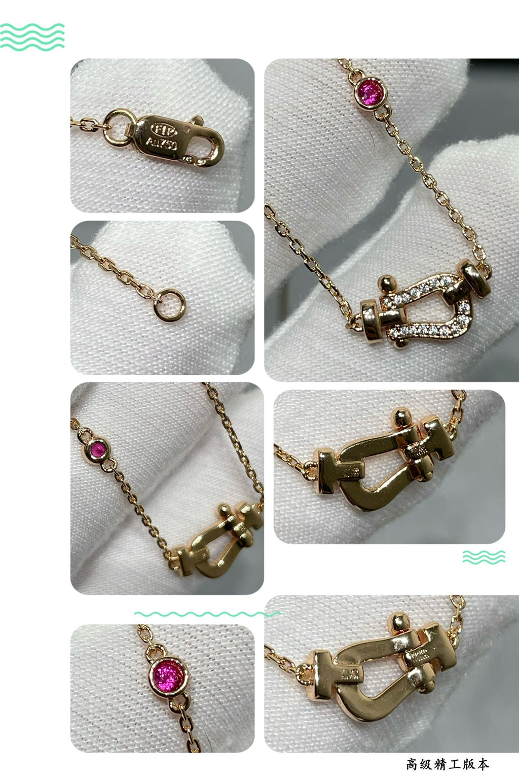 ??Loco?¡¥FORCE 10 DIAMOND PINK GOLD NECKLACE
