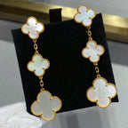 ??Loco?¡¥CLOVER MOP 3 MOTIFS GOLD EARRINGS