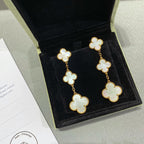 ??Loco?¡¥CLOVER MOP 3 MOTIFS GOLD EARRINGS