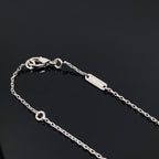 ??Loco?¡¥CLOVER PIETERSITE SILVER LONG NECKLACE